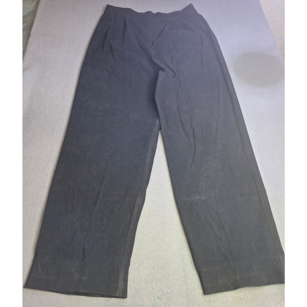 VTG Positive Attitude 2PC Beige Tweed Jacket Black Pants Pants Suit Size 12 - Picture 3 of 13